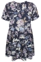 Zhenzi tuniek MARIN bloemprint | 2304536navy/5790M=46-48&nbsp;