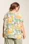 Gozzip blouse Elina bloem print | G223039dust/greeM=46/48&nbsp;