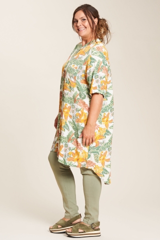 Gozzip Trine blouse green print