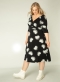 COLLETTA jurk overslag look | 90000171300X-0(44)&nbsp;