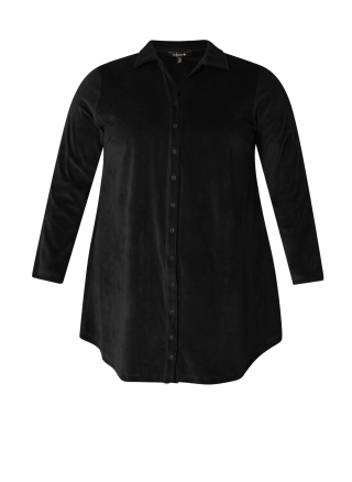 COLLETTA blouse glans rib | 900011810002(50)&nbsp;