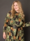 COLLETTA jurk blouse look print | 9000119oliv/muco0(46)&nbsp;