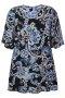 ZHENZI jurk ORENE V hals print | 2407555NAVY/5790M=46-48&nbsp;