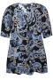 ZHENZI jurk ORENE V hals print | 2407555NAVY/5790M=46-48&nbsp;