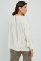 Mat fashion blouse wijde pofmouw | 78011027BLACS=44-46&nbsp;