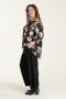 Gozzip blouse Sacha Vhals ruche | G225043blac/beigL=50/52&nbsp;