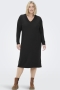 ONLY jurk CARESSIE V hals gebreid | 15274011BLACM=46/48&nbsp;