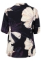 Sempre Piu blouse brede kraag print | S2422.4117NAVY48&nbsp;