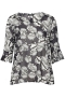 Sempre Piu blouse voile print | S2536.5514NAVY46&nbsp;