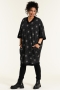 Studio jurk Cathrine wijdvallend | S231805blac/dotsM=46/48&nbsp;