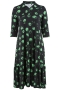 Studio jurk Sissi lang print | S231810blac/greeS=42/44&nbsp;