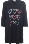 Studio tuniek Ditte hartprint | S231891blac/oldrS=42/44&nbsp;