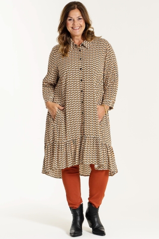 Gozzip tuniek Edith ruche rand | G232032blac/prinM=46/48&nbsp;