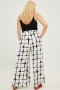 Mat fashion broek grote print | 79012039BLAC/BIGL=52-54&nbsp;