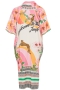 Mat fashion jurk randdessin | 79017140MULTM=48-50&nbsp;