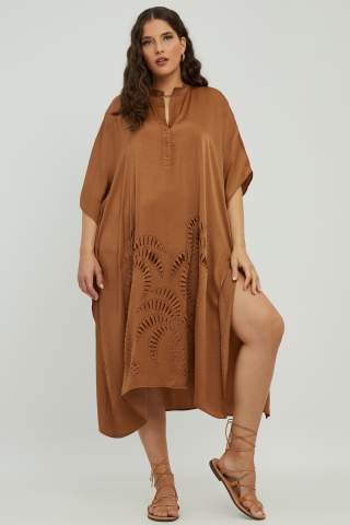 Mat fashion jurk opengewerkt detail | 79017136MOCHO/S&nbsp;