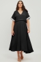 Mat fashion jurk sportbies mouw | 79017017BLACS=44-46&nbsp;