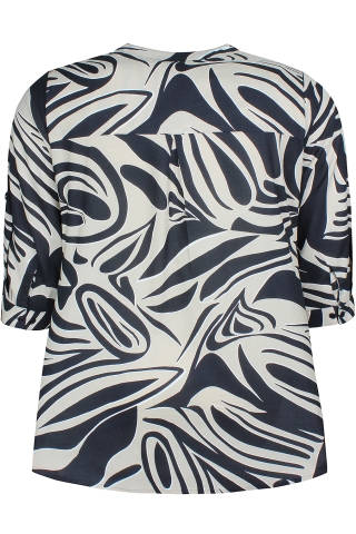 ZHENZI blouse JANELLE print | 2703052BLAC/0900XL=54-56&nbsp;