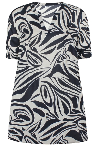 ZHENZI jurk JANELLE V hals | 2703053BLAC/0900XL=54-56&nbsp;