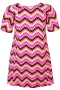 ZHENZI jurk CORINNE zigzag print | 27030326767M=46-48&nbsp;
