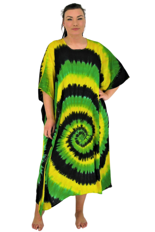 Luna Serena jurk kaftan groen | kaftan58gree46-56&nbsp;