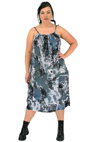 Luna Serena jurk karin grijs | karin02bw/grey44-52&nbsp;