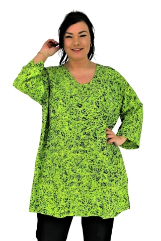 Luna Serena kenza tuniek groen | kenza16blac/lime46-56&nbsp;