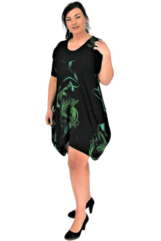 Luna Serena kyra jurk bolling | kyra03blac/gree42-48&nbsp;