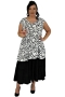 Luna Serena eva tuniek zwart wit | eva09bw/slan42-48&nbsp;