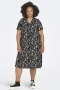 ONLY jurk v-hals korte mouw | 15295477BLAC/MALOM=46/48&nbsp;