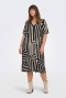ONLY jurk v-hals korte mouw | 15295477BLAC/MALOM=46/48&nbsp;