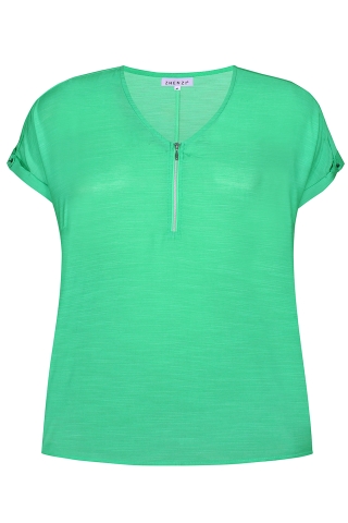 ZHENZI shirt KYLEIGH rits hals | 27030686767L=50-52&nbsp;