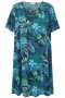 Studio jurk Birgitte Alijn print | S234837blue/greeS=42/44&nbsp;