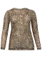 Mat fashion shirt animal print voile | 80011100ANIM/BEIGL=52-54&nbsp;