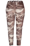 Zhenzi legging mousse tricot print | 2408725brui/0408XL=54-56&nbsp;