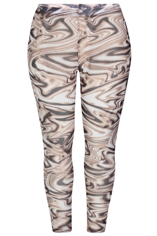 Zhenzi legging mousse tricot print | 24075830266S=42-44&nbsp;