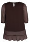 ZHENZI tuniek voile glansrand | 24102320408S=42-44&nbsp;