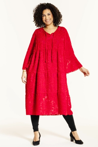 Studio jurk Fia kant wijd | S236837redS=42/44&nbsp;