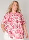 COLLETTA blouse roze print | 90002137017X-0(44)&nbsp;
