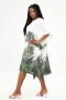 Mat fashion jurk tropische print | 81017067GRENO/S&nbsp;