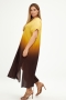 Mat fashion jurk overloop kleuren | 81017078PALE/YELLS=44-46&nbsp;