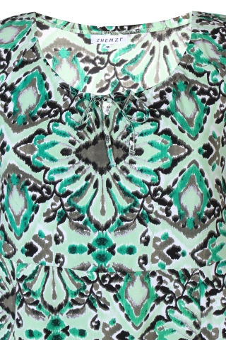 ZHENZI jurk tricot print | 2002016014XL=54-56&nbsp;