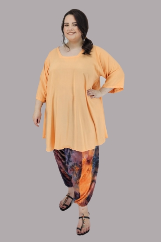 Luna tuniek Claire uni zalm | clairexl02zalm46-60 big&nbsp;