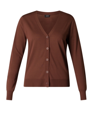 YEST vest Nanda fijnbrei V hals | 0004754brui38&nbsp;