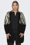 ONLY vest Jade rand dessin | 15324903BLAC/WHCAM=46/48&nbsp;