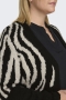 ONLY vest Jade rand dessin | 15324903BLAC/WHCAM=46/48&nbsp;
