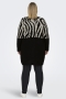 ONLY vest Jade rand dessin | 15324903BLAC/WHCAM=46/48&nbsp;