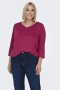 ONLY shirt LINNE V hals elastiek zoo | 15334228GRNIM=46/48&nbsp;