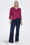 ONLY shirt LINNE V hals elastiek zoo | 15334228GRNIM=46/48&nbsp;
