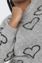 ONLY trui HAPPIE hartjes | 15337138BLAC/HEARS=42/44&nbsp;